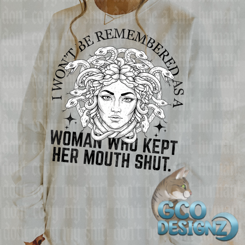 I Won't Be Remembered As A Woman