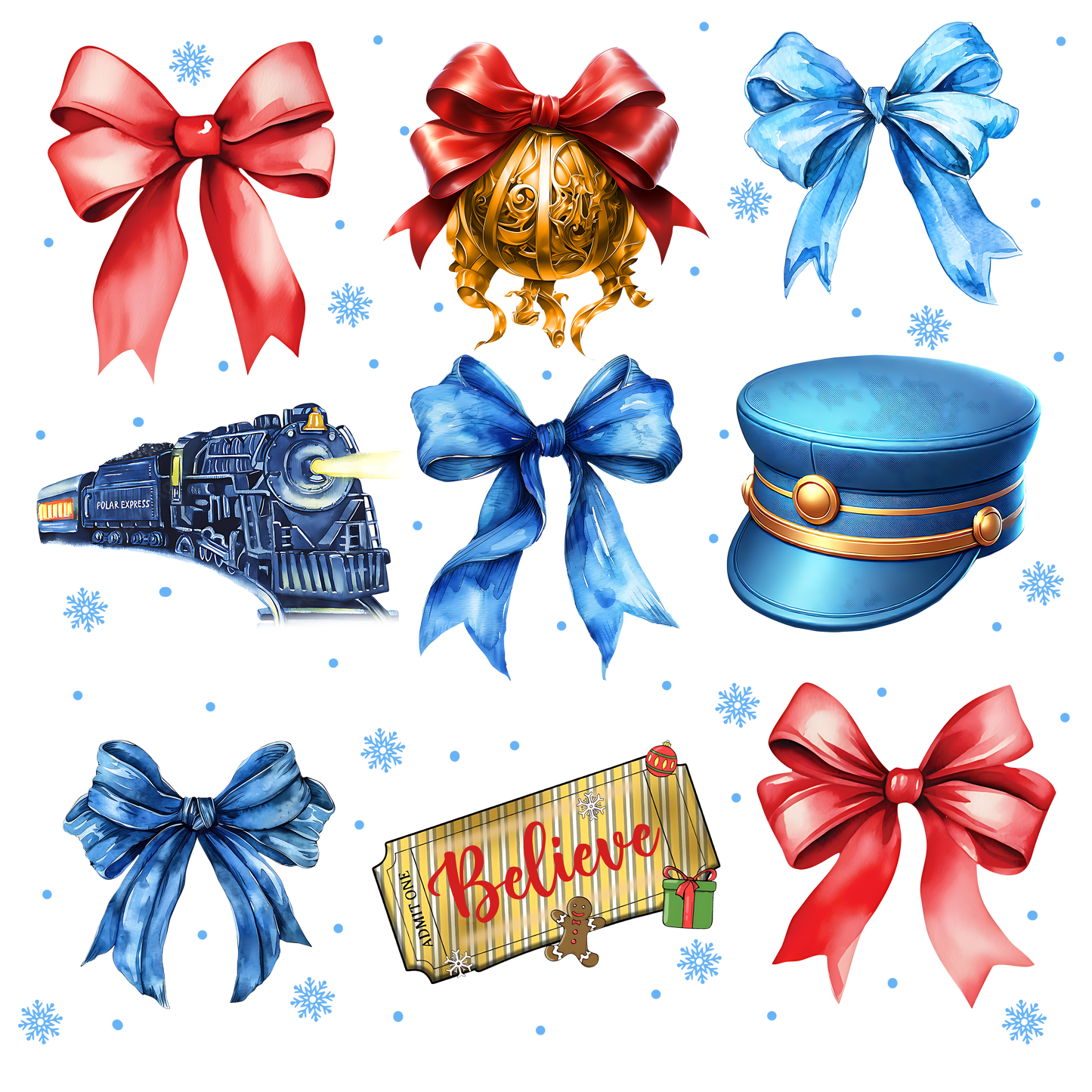 Believe PE Christmas Collage