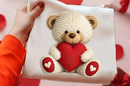 Crochet Bear Valentine