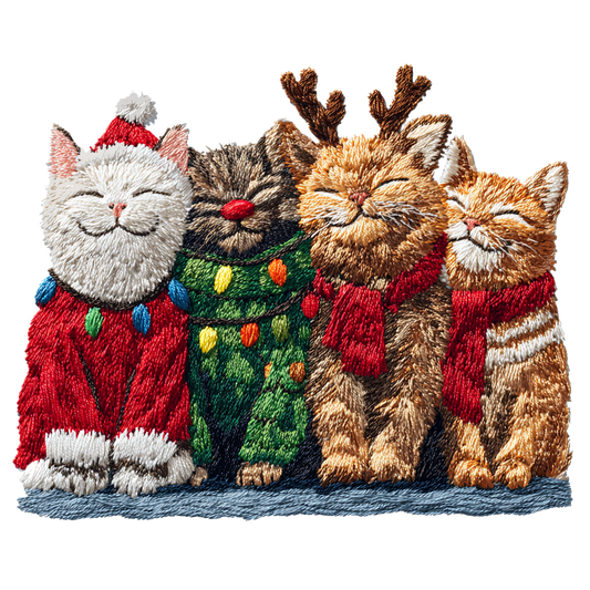 Faux Christmas Cats