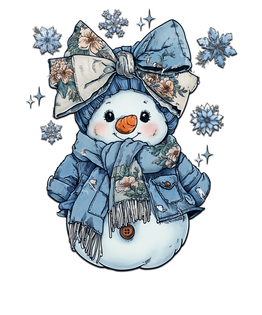 Denim Snowman