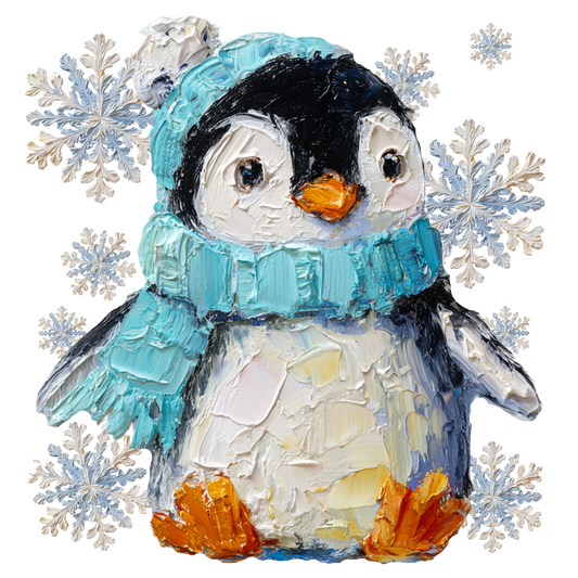 Faux Painted Penguin