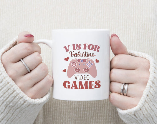 V is For Mug, Sublimation, Valentines Day