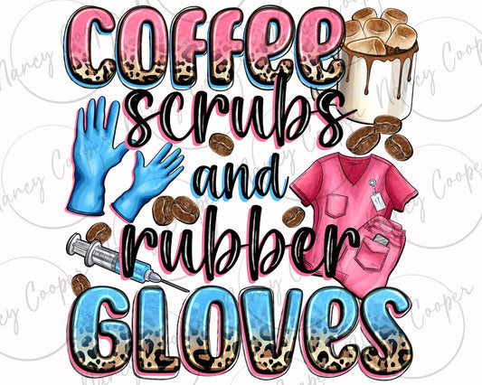 Coffee Scrubs & Rubber Gloves