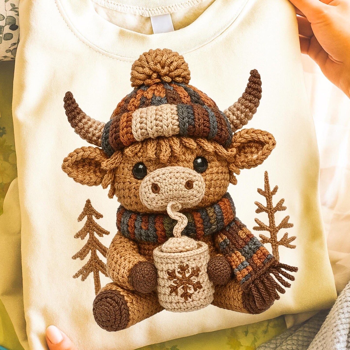 Crochet Yarn Highland Cow