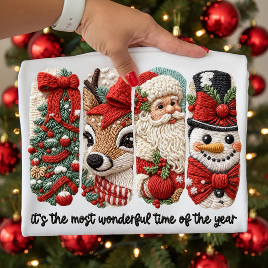 Tis The Most Wonderful Time Of The Year- Faux Yarn