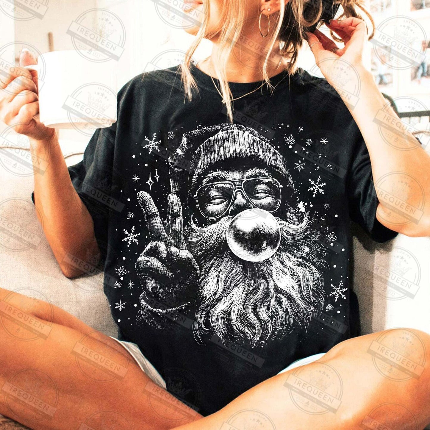 Vintage Santa Claus Halftone