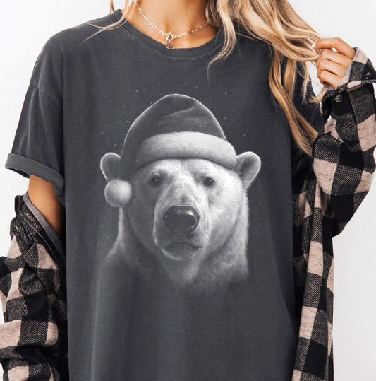 Halftone Christmas Polar Bear