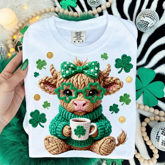 St Patty Yarn Cow