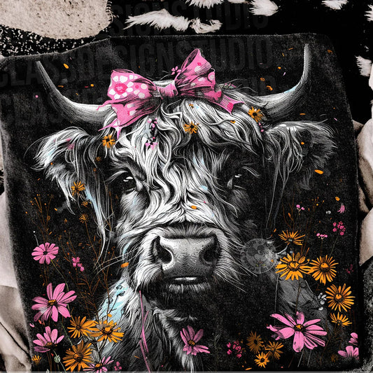 Floral Easter Cow
