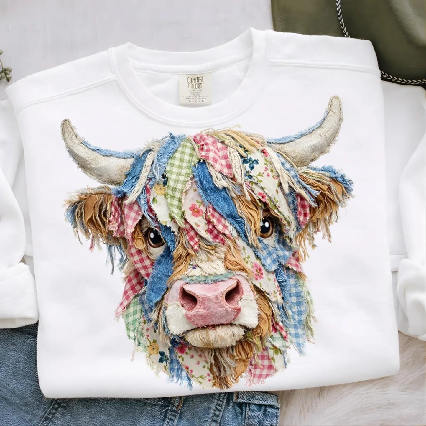 Patchwork Highland Cow