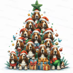 Basset Hound Christmas