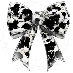Cow Print Bow