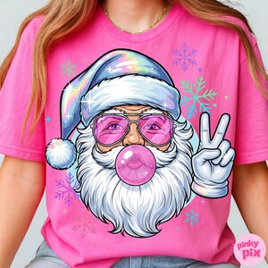 Holographic Bubblegum Santa
