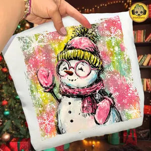 Colorful Coquette Snowman