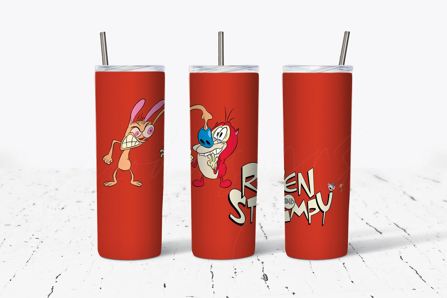 Ren and Stimpy Tumbler