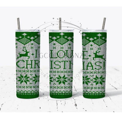 Christmas Sweater Sublimation Tumbler