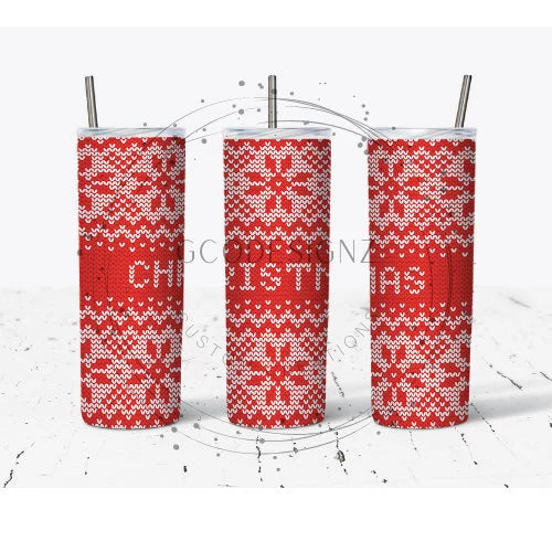 Christmas Sweater Sublimation Tumbler