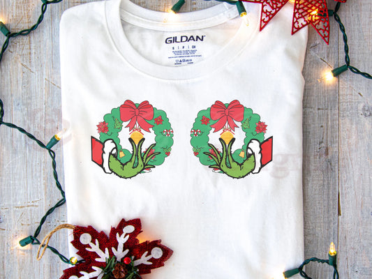 Christmas Wreath Tshirt