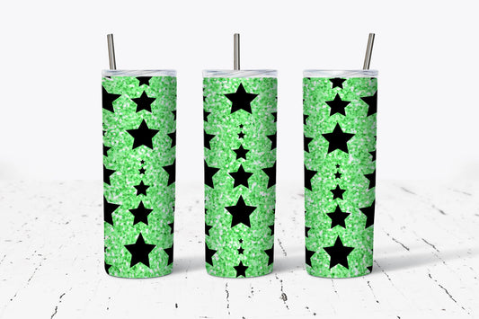 Green Star Sublimation Tumbler