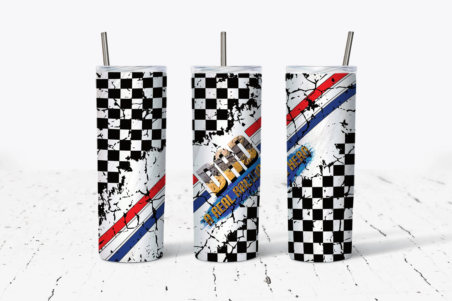 Racing Dad Sublimation Tumbler