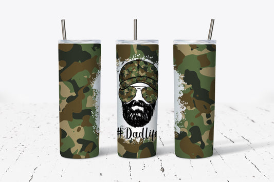 Dad Life Camo Sublimation Tumbler