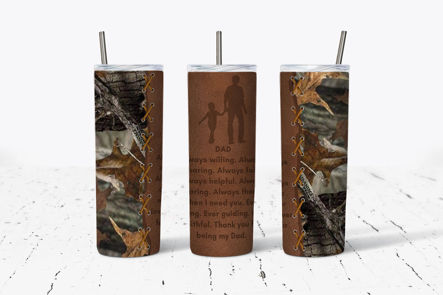 Dad and Child Sublimation Tumbler