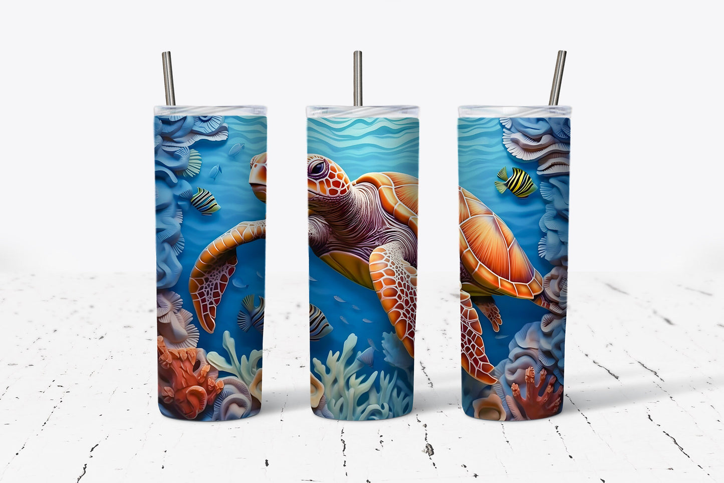 Turtle Sublimation Tumbler