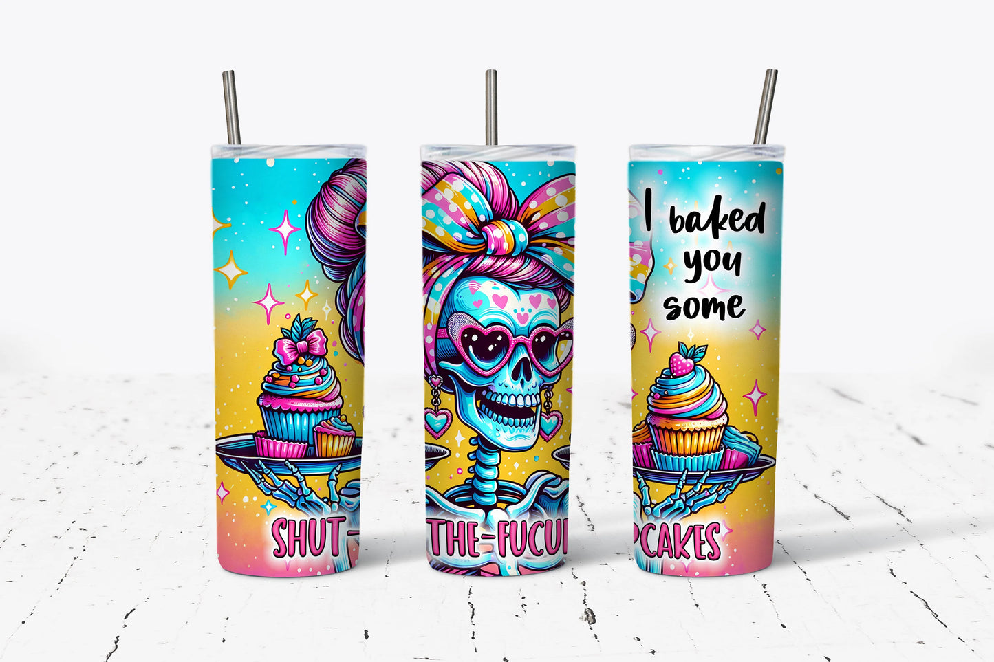 F-cupcakes Sublimation Tumbler