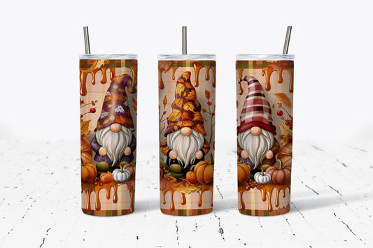 Gnome Pumpkin Tumbler