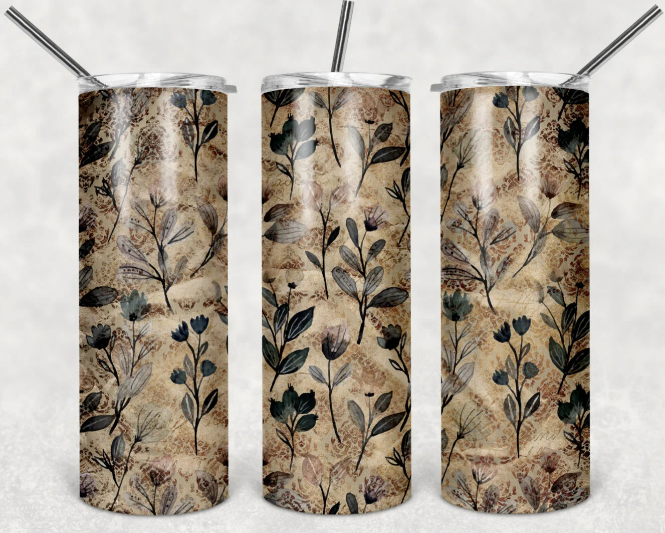 Vintage Wild Flower Tumbler