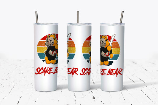 Scare Bear Sublimation Tumbler