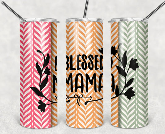 Blessed Mama Sublimation Tumbler