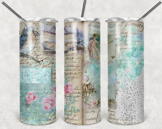 Vintage Looking Sublimation Tumbler