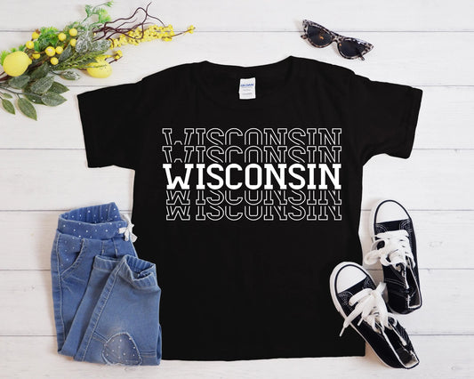 Wisconsin Lettering DTF Transfer