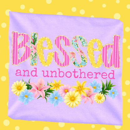 Blessed & Unbothered DTF Transfer