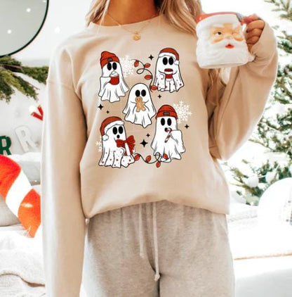 Christmas, Ghost, Candy Cane, Cookie, DTF Transfer