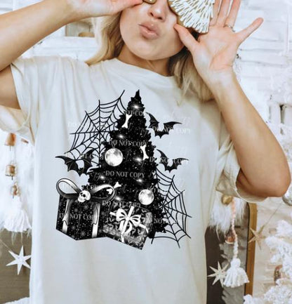 Gothic, Creepmas, Black, Christmas, DTF Transfer