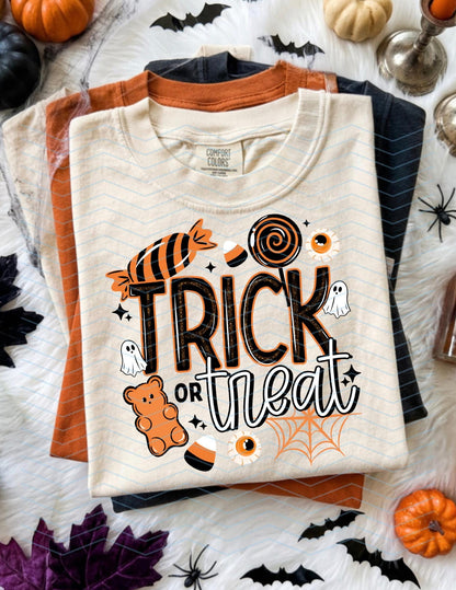 Trick or Treat,  Halloween, DTF Transfer