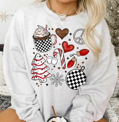 Christmas, Things, Collage, DTF Transfer