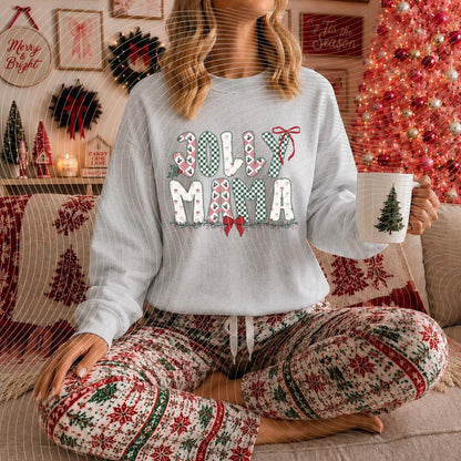Jolly, Mama, Christmas, DTF Transfer