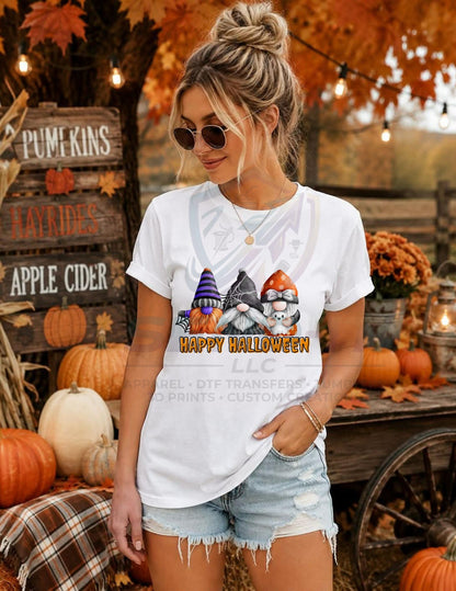 Happy, Halloween, Gnome, DTF Transfer