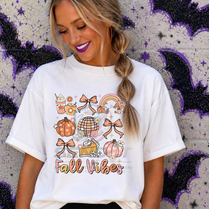 Fall Vibes, Collage, DTF Transfer