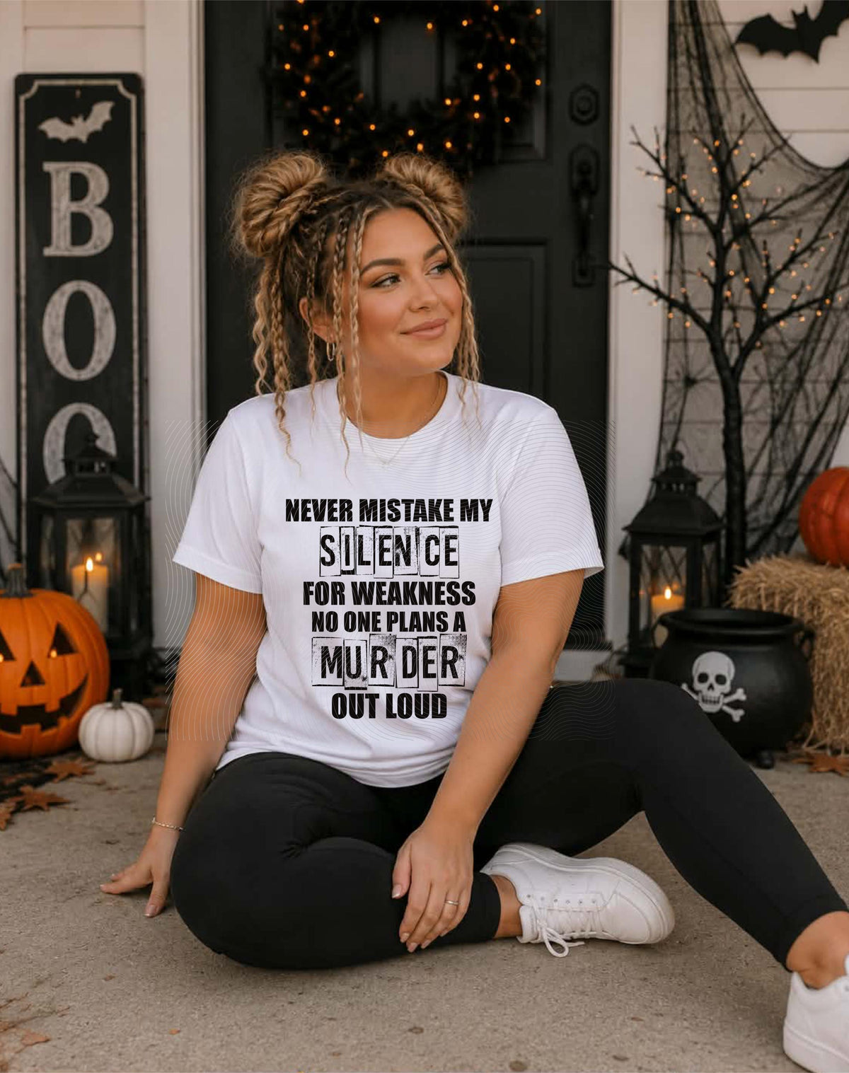 Never Mistake, Silence for Weakness, Adult Humor, DTF Transfer