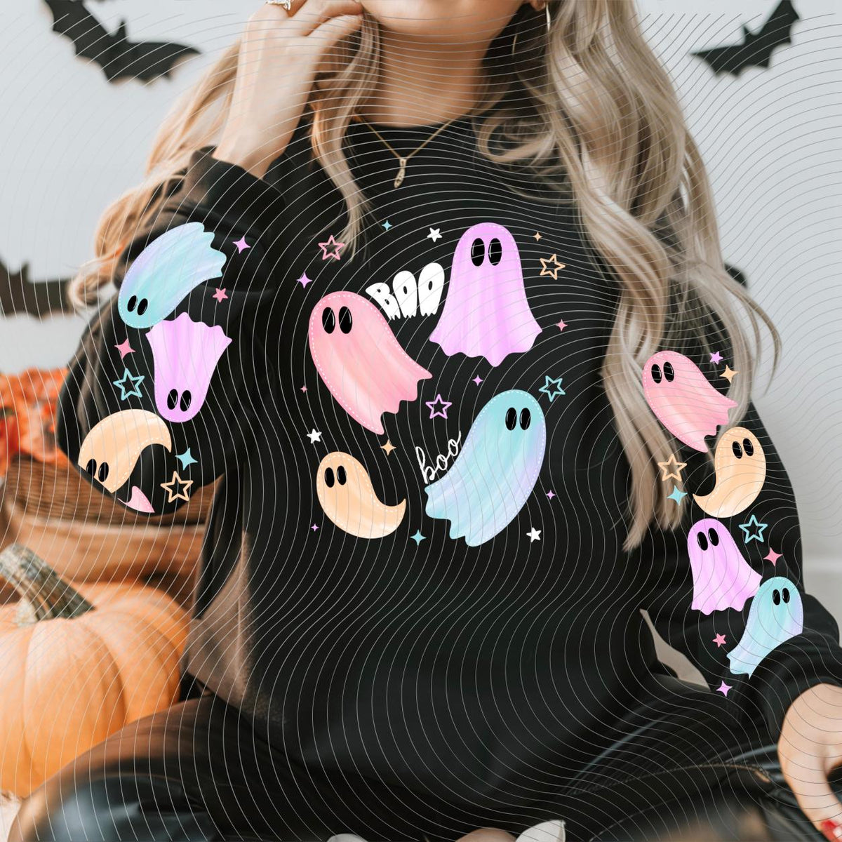 Pastel, Ghosts, Halloween, DTF Transfer