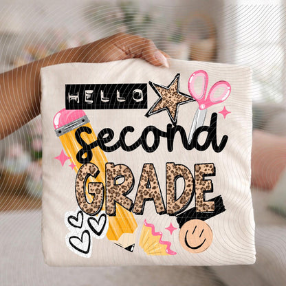 Second Grade, Back To School, DTF Transfer