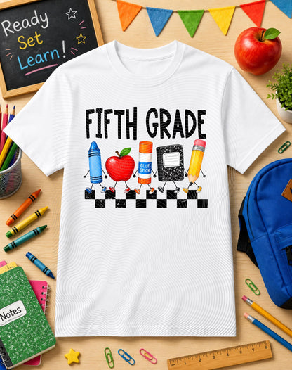 Fifth Grade, Back To School, DTF Transfer
