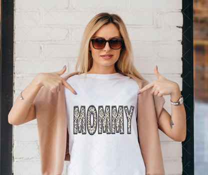 Mommy, Leopard, DTF Transfer