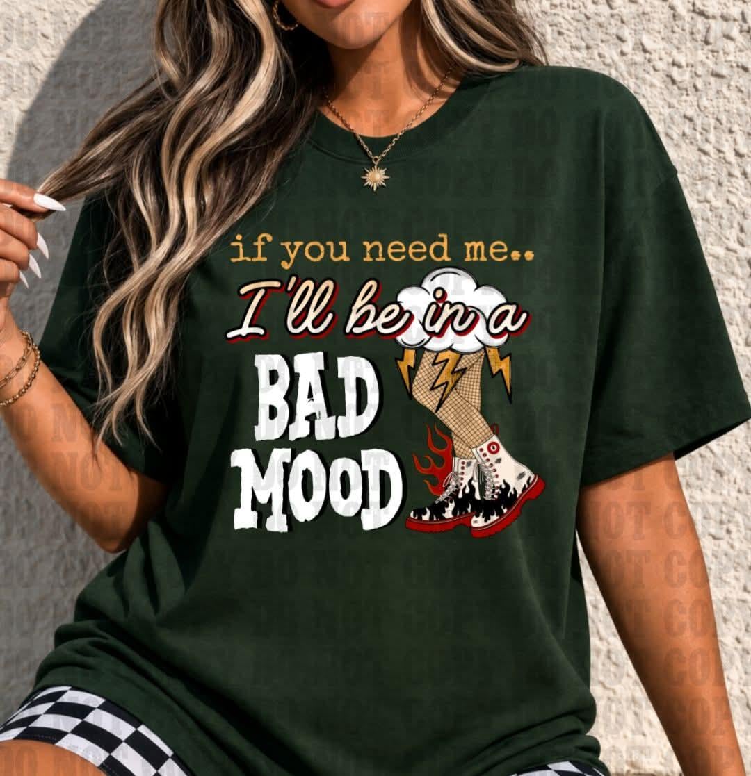 Bad Mood, DTF Transfer