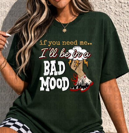 Bad Mood, DTF Transfer